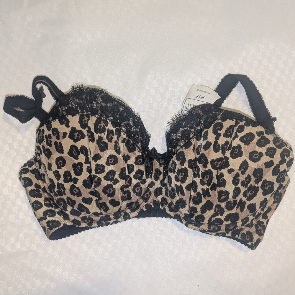 Comexim Wildcat Padded Half Cup Underwire Bra NWT 36FF